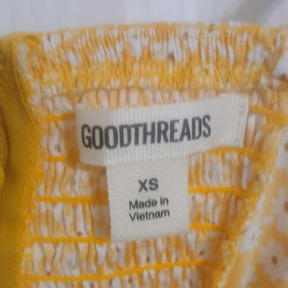 Goodthreads Yellow and White Spaghetti Strap Sundress - Picture 6 of 6